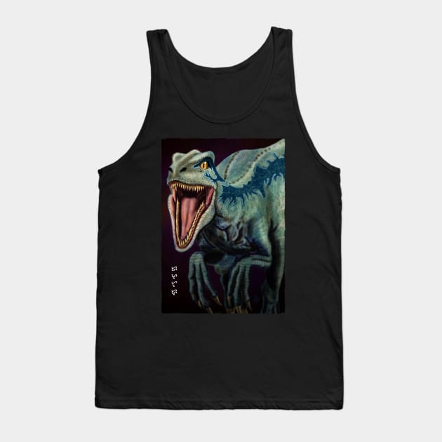 Raptor - Black Tank Top by Thor Reyes